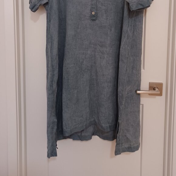 Grizas Lagenlook Linen Shirt Dress - Picture 2 of 9